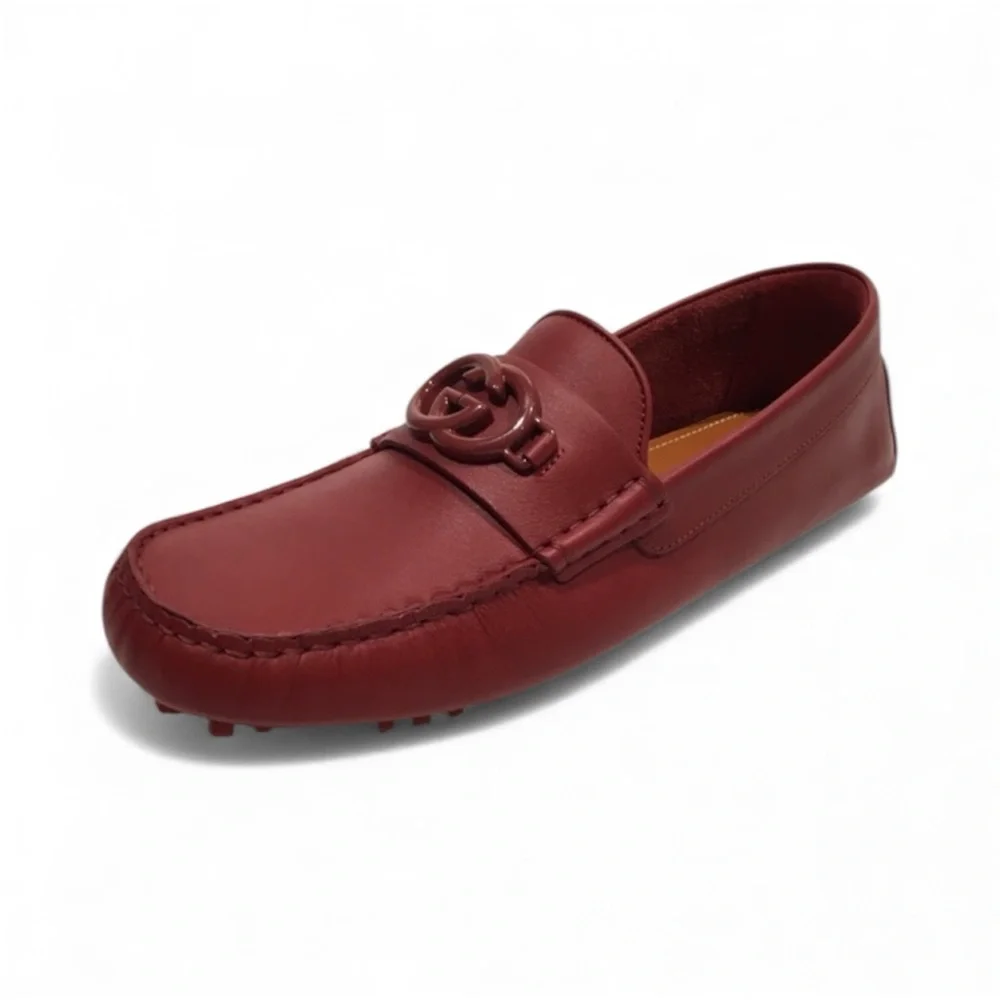 Gucci Interlocking G Driver Leather Loafer - size 10 (would fit 9.5-10) - new - Picture 2 of 2